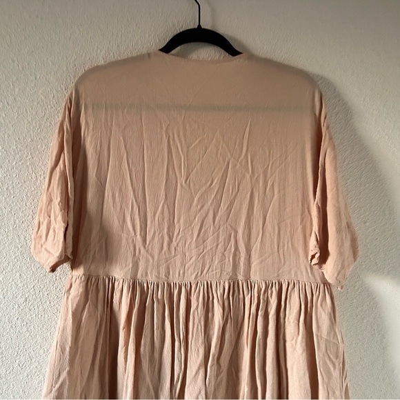 Amaryllis x Ashlee Nichols Dolman sleeve Button Front Babydoll Dress Sz Small - Picture 11 of 11